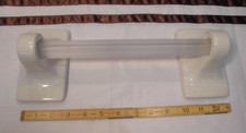 Gold Dust/Mist: Glossy Ceramic Towel Bar Brackets-Post Holder with 24" pole/rod