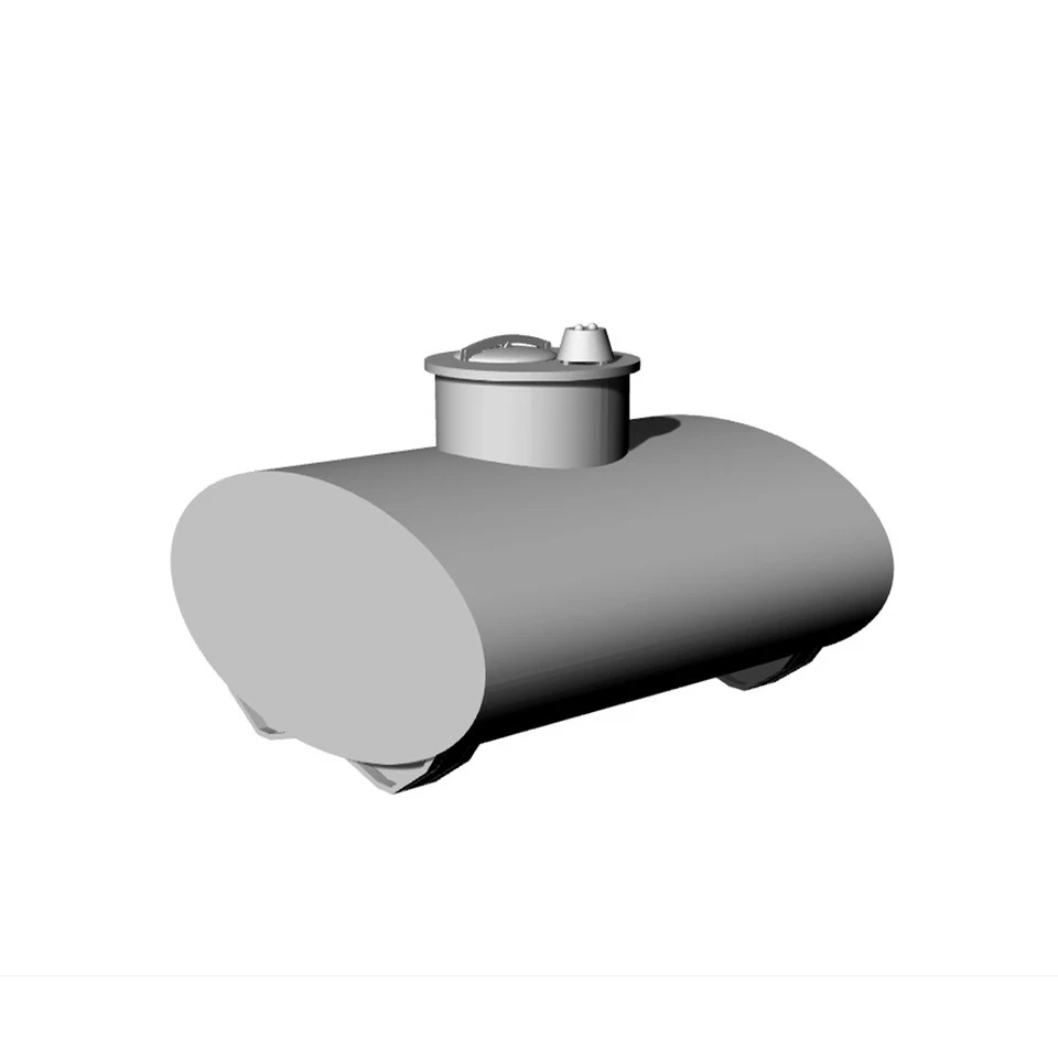 SSMODEL LYT87075 HO Scale 1/87 Train Scene Model Oil Tank - Image 2 of 2