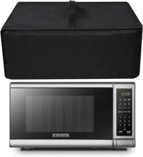 0.7 Cu.Ft Microwave Ovens Dust Cover,600D Nylon Waterproof,Comaptible with BLACK