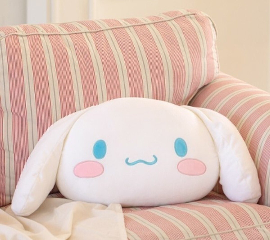 New Big Cinnamoroll Face Cushion Plush Toy 47*28CM | eBay