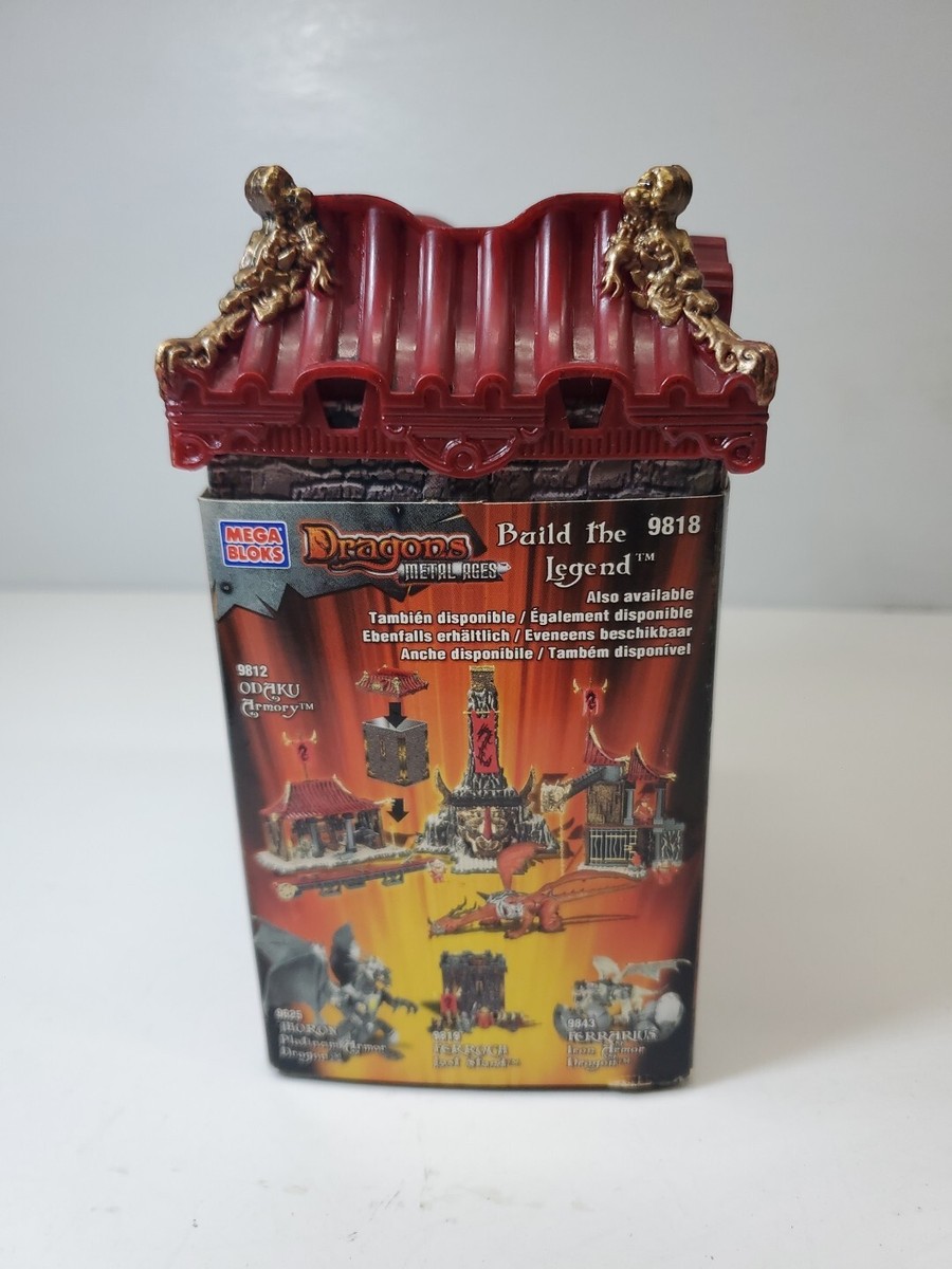 VTG 2005 Mega bloks 9818 RARE! Metal ages Dragons - Odaku Invasion