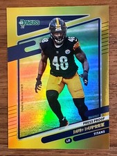 Bud Dupree Titans 2021 Panini Donruss Press Proof Gold Holo Premium Stock  #17