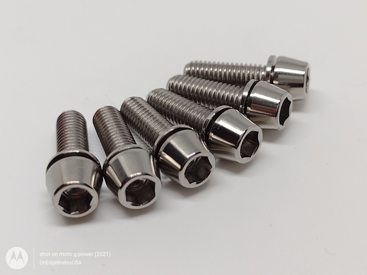 SILVER Taper Titanium Stem Bolts For Industry Nine I9 A318 A35