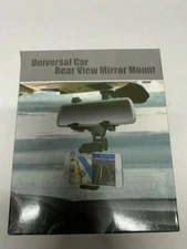 Universal 360 Rotation Car Rear View Mirror Mount Stand GPS Cell Phone Holder US