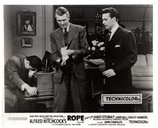 Rope 1948 Alfred Hitchcock classic Original Lobby Card James Stewart John Dall