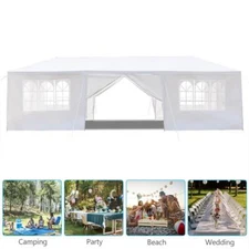 10'x30' 20' Canopy Tent Party Outdoor Wedding Tent Pavilion Cater White US