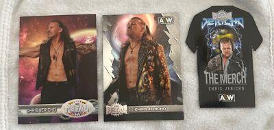 Chris Jericho 2022 AEW Metal Universe  The Merch Die Cut, 97-98 Insert & Base 