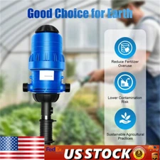 Automatic Fertilizer Injector Water Powered Chemical Liquid Doser Dispenser Blue