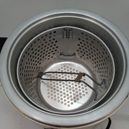 VTG 70'S Automatic Cooker Deep Fryer Tan Mushroom Vegatable Pattern USA - Picture 8 of 10