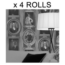 Dogs Wallpaper Frames Photo's Dog Picture Black White Vintage Feature Muriva