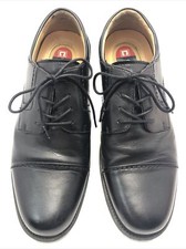 CHAPS Mens Oxfords Sz 8 M Belmont 96-26844 Black Leather Cap Toe Dress Gel #96 Y