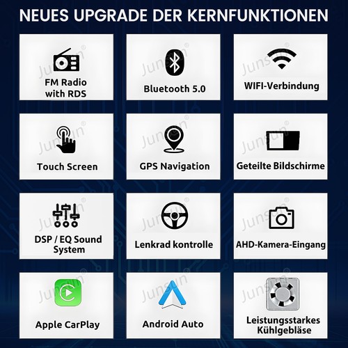 DAB+ 6+128G Android14 Carplay Autoradio GPS Für VW GOLF 5 6 Touran Caddy Polo 4G - Bild 3 von 18