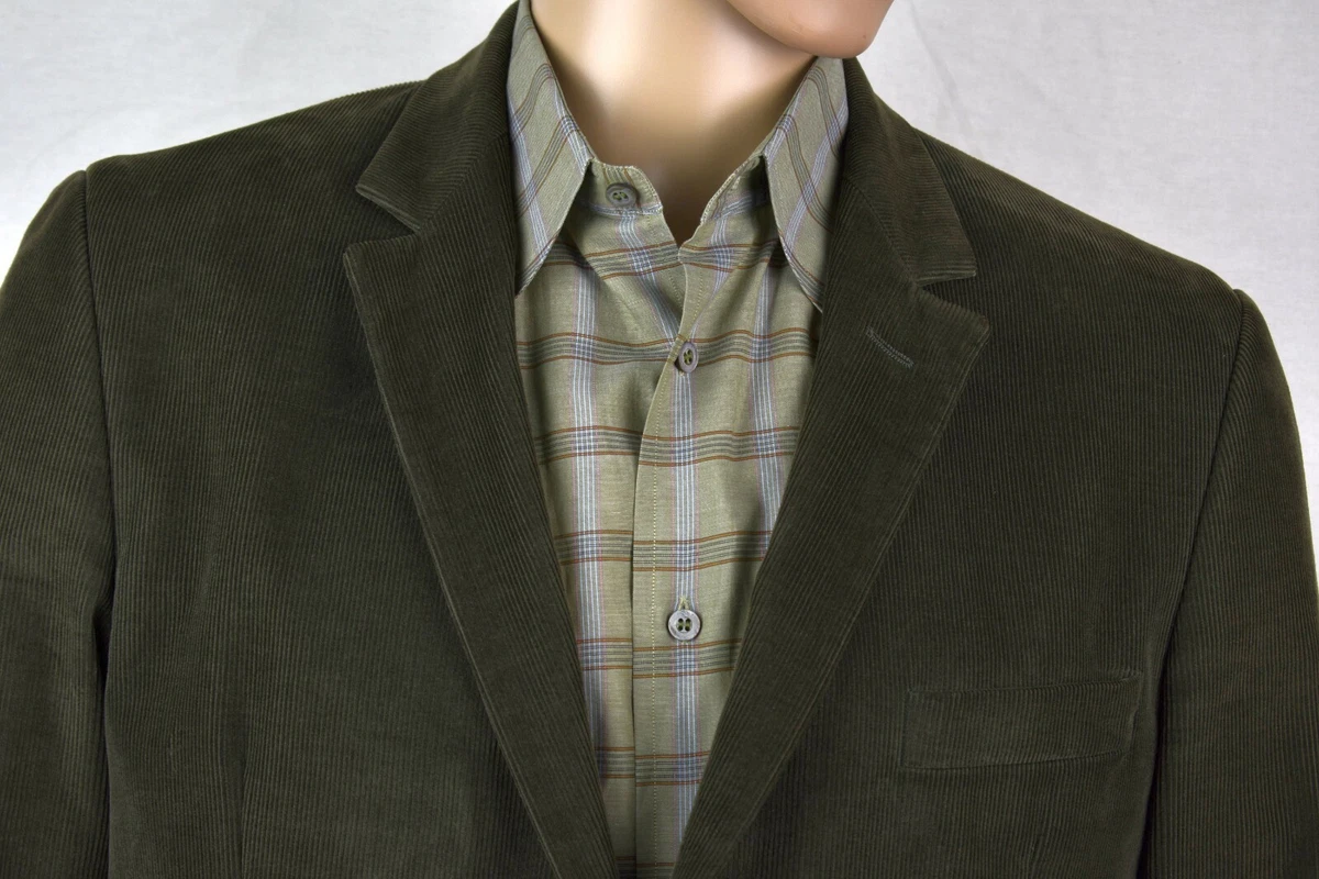 Ami Alexandre Mattiussi - New Kaki Paris Corduroy $885 Jacket - FR 54, US 40-42