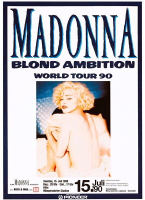 1990 MADONNA CONCERT POSTER PRINT WALL ART GERMANY TOUR POSTER