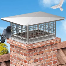 Chimney Cap 13"x21"/13"x17"Chimney Cover  Stainless Steel Fireplace Chimney Caps