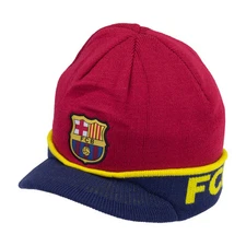 Fc Barcelona  Visor Beanie Winter Skull Cap Lionel Messi 10