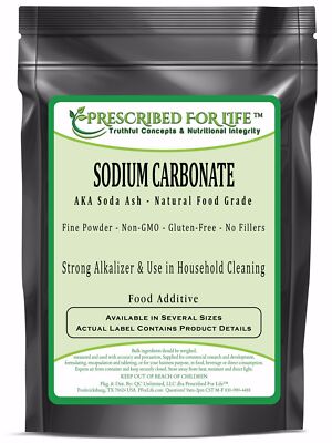Sodium Carbonate - Natural Grade 100 Anhydrous Powder - Soda Ash, 1 kg