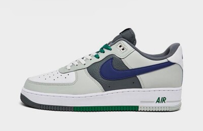Nike Air Force 1 07 LV8 AF1 Split Light Silver Deep Royal 