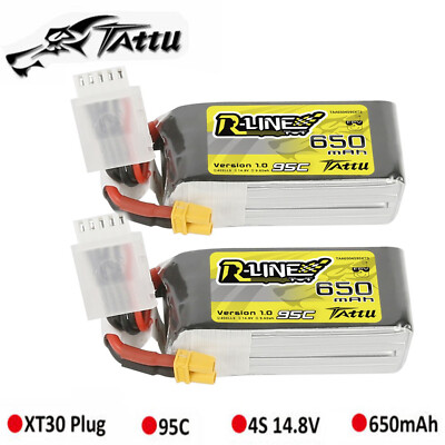 Tattu 850mAh 11.1V 75C 3S1P Lipo Akku Mit XT60 Stecker