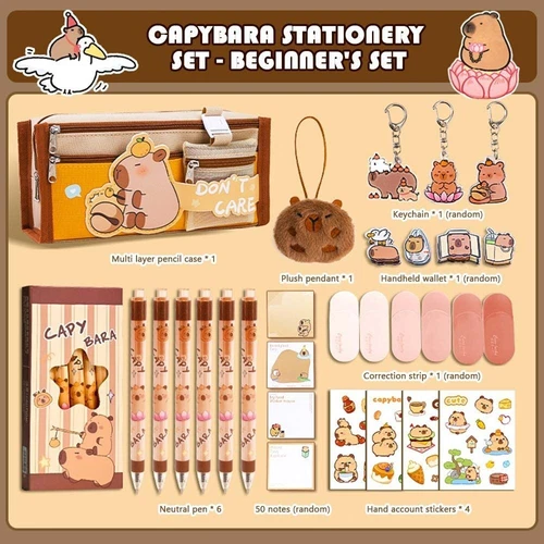 Pencil Case Capybara Stationery Set Back-to-school Gift Kit  for Students - Picture 17 of 21