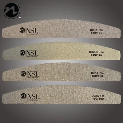 NSI Dura-File / Combo-File Nail Files in GRIT 100/100 , 150/150, 180/180 sizes