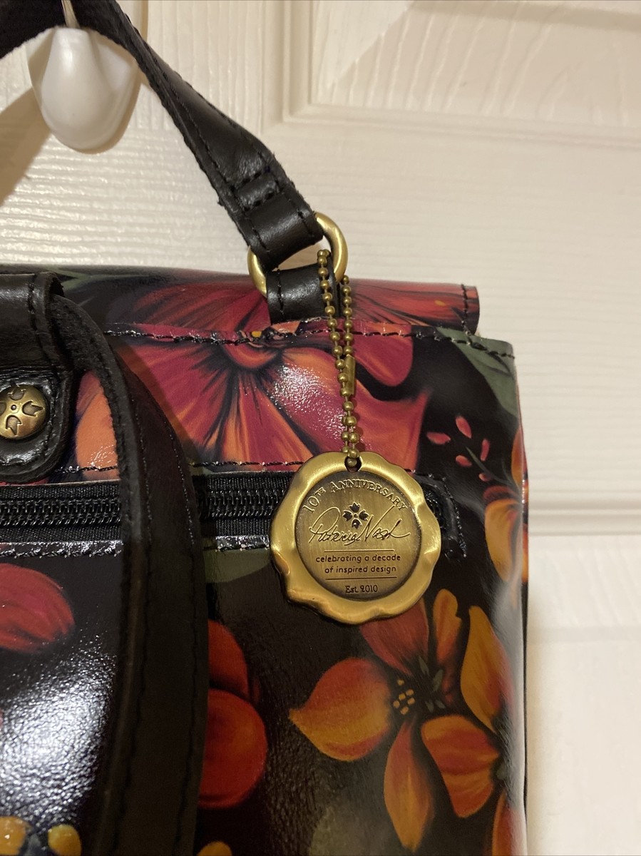 Patricia Nash 10 Year Anniversary Saracena Convertible Leather Backpack Patricia Nash 10th Anniversary Multicolor Floral Convertible  main image 4