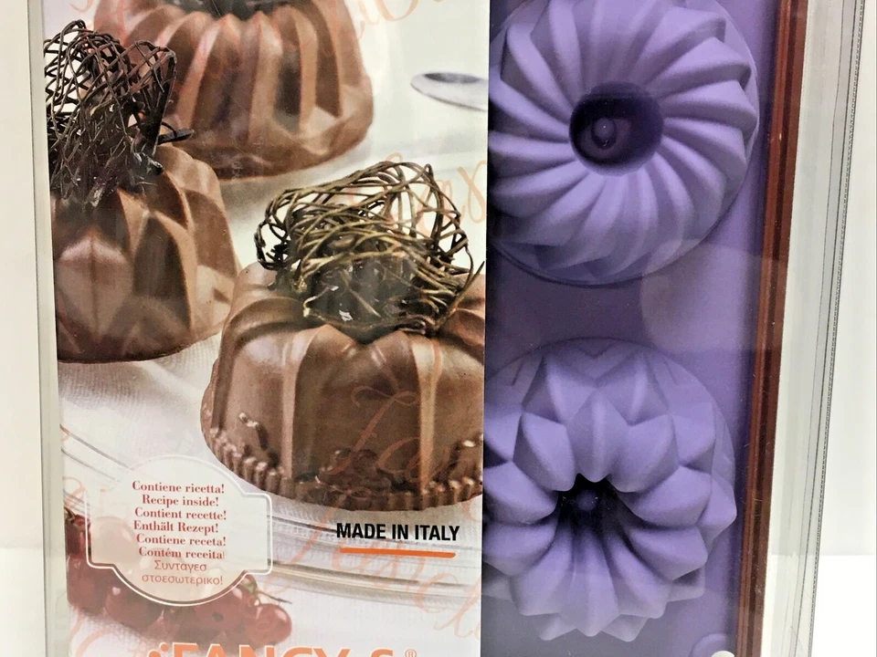 MOLDE SILIKOMART MORADO TAMAÑO 12" X 7"/REMOLINO 3"X 1.5" APROX NIP/HECHO EN ITALIA Foto 4 de 4