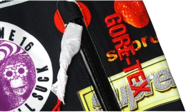 ジャケット・アウター GORE-TEX Stickers Shell Jkt Supreme Gore Tex Stickers Shell Jacket Mens XL Black Hood NEW | eBay