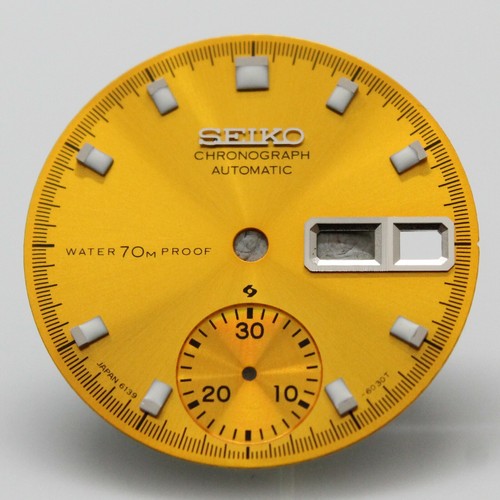 Yellow Proof Dial Vintage SEIKO Chronograph 6139-6000 6139- 6005 6007 6009 Pogue