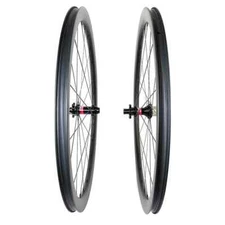 700C Gravel Road Bike Wheelset 40*26mm Tubeless Carbon Rims Straight Pull Hubs