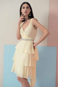 abito cerimonia giallo