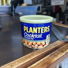 Vintage Metal Planters Cocktails Peanuts Tin 6.5 Oz