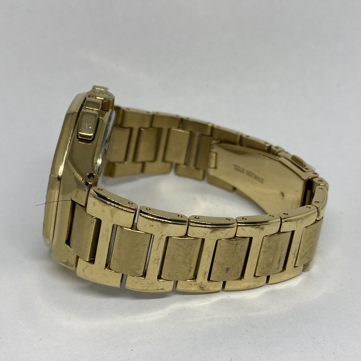RARE Michael Kors Gold large face watch- MK5505 Michael Kors MK5605 Bradshaw Wristwatch - Brushed Gold  main image 3