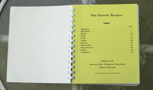 American Safety Equipment Corp. Employees: Our Favorite Recipes (Palmyra, MO) - Bild 2 von 2