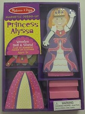 NEW Melissa  Doug Magnetic Dress-Up Doll Princess Alyssa NIP