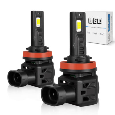 H11 LED Headlight Super Bright Bulbs Conversion Kit 6000K White 33000LM Low Beam