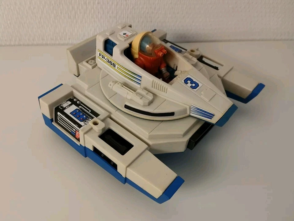 Fisher Price Lot Alpha Star Véhicules Vaisseau Figurine Espace Vintage 80 - Photo 3/4