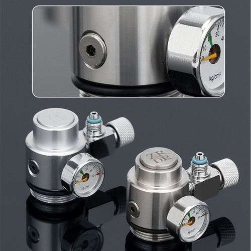 Double Aquarium CO2 Generator System Kit CO2 Stainless Steel Cylinder D1N6 - Picture 6 of 9