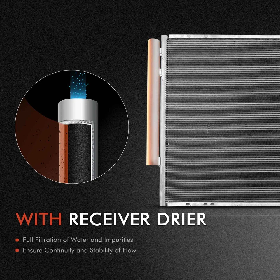 Radiator with Oil Cooler & AC Condenser for Lexus RX330 2004 2005 2006 V6 3.3L - Image 3 of 4