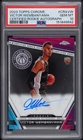VICTOR WEMBANYAMA 2023-24 TOPPS CHROME CERTIFIED ROOKIE AUTO SPURS PSA 10