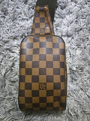 Louis Vuitton Damier Checkered Crossbody Sling Bag Adjustable Strap