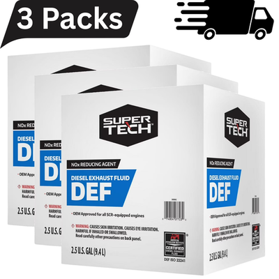 #ad Super Tech DEF Diesel Exhaust Fluid Made in USA 2.5 Gallon 9.46 L 3 Pack $24.44