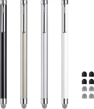 Stylus Pens for Touch Screens, ChaoQ 4 Pcs Mesh Fiber Stylus, with 4 Replacea...