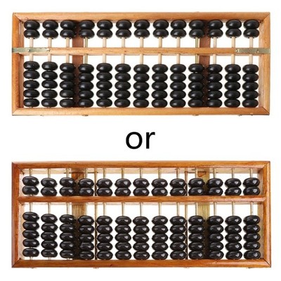 Portable Chinese 13 Digits Column Abacus Soroban Calculating Counting