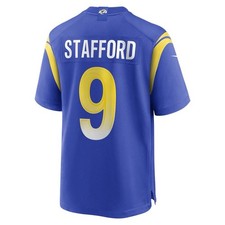 Matthew Stafford Rams Blue Jersey Men’s M Game