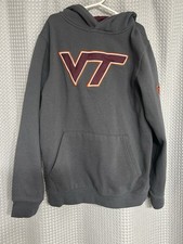 Colosseum Brand Virginia Tech Hokies Hoodie Kids Size S 8-10 With Front Pocket