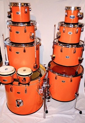 CUSTOM 10 PC MAPLE CONCERT DRUM SHELL PACK SHIPS FREE TO CUSA!