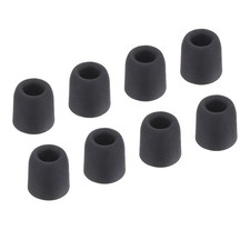Replacement Foam Ear Tips Earbuds Bud 5.1-6mm Small Size Black 8 Pcs