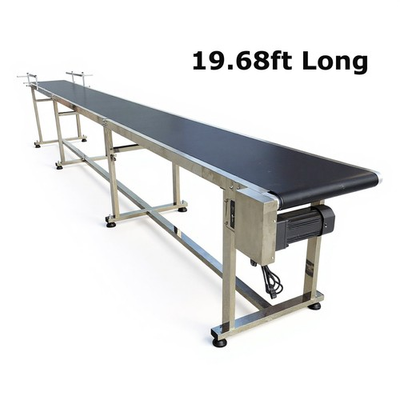 #ad 236quot;x 15.7#x27;#x27; PVC Belt Conveyor for Industrial Transport with Double Guardrail $2683.70