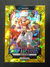 Arch Manning 2025 PANINI PRIZM DRAFT PICKS RATE PROS NEW RECRUITS GOLD ICE #22